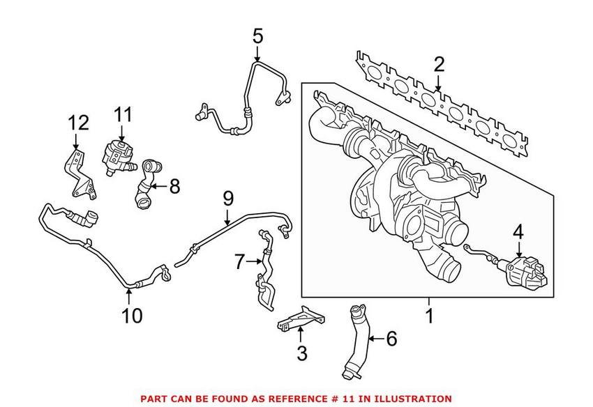 BMW Engine Auxiliary Water Pump 11518605322